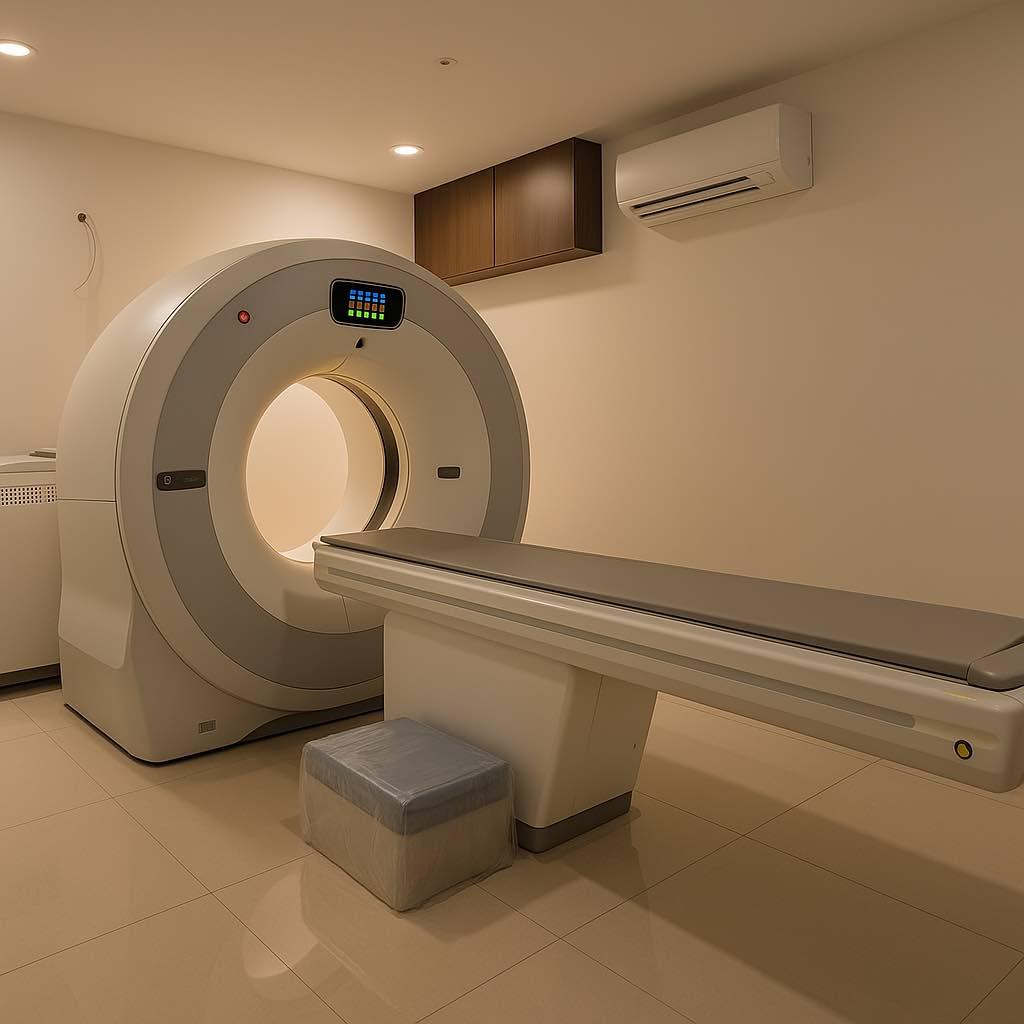 CT scan machine and diagnostic equipment
